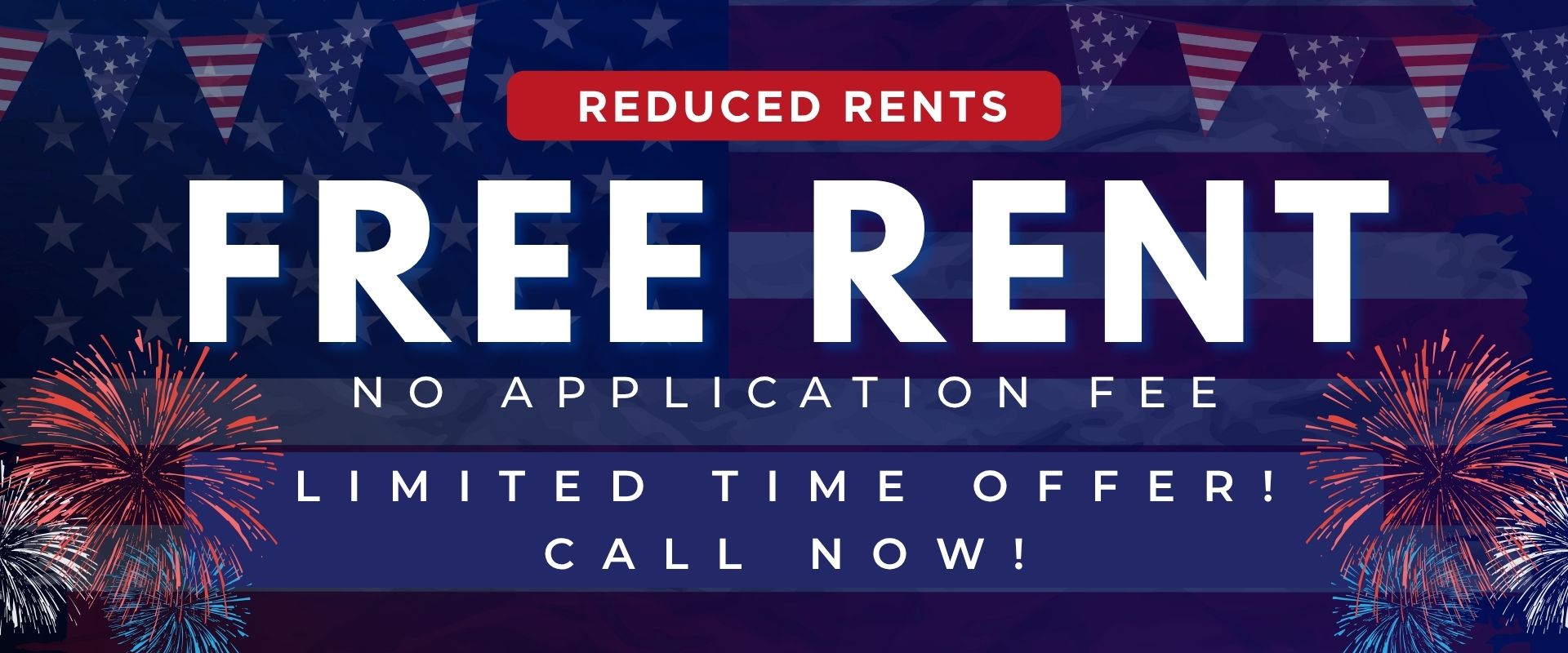 reduce Rent! No application fee and free rent!!  Limited Time Offer! Call now!
